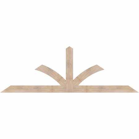 Ekena Millwork Richland Smooth Timber Gable Bracket, Douglas Fir, 108"W x 36"H x 1 1/2"D x 5 1/2"F, 8/12 Pitch GBW108X36X0206RIC00SDF